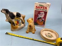 Early Chalk & Paper Mache Dogs,