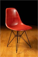 Vintage Herman-Miller Eames Chair in Red 8