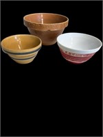 Set of Three Vintage Mixing bowls