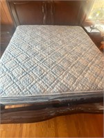 King size box spring and mattress - clean