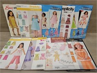 (9) Sewing Patterns: Kids & Babies Sizes