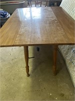 WOODEN  DROP LEAF TABLE  50" LONG