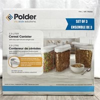 Polder 3.3 Liter Cereal Canisters Set Of 3