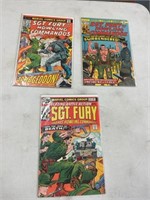 3-Sgt Fury Comics #131, 132, 133