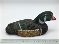 Gorgeous Hand Painted Wood Duck Decoy