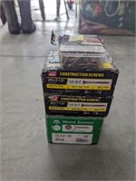 (4) Partial Boxes of Construction Screws