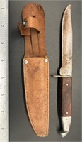 Vintage Woodsman Japan Hunting Knife W Sheath