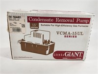 LITTLE GIANT CONDENSATE REMOVAL PUMP NIB