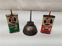 Gasoline Priming Can + Old Tin Oilers