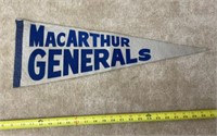 Vintage MacArthur Generals Pennant