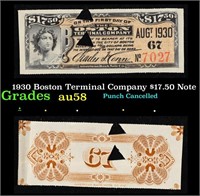 1930 Boston Terminal Company $17.50 Note Grades Ch