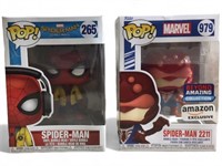 2 FUNKO POPS Spiderman Marvel 265 and 979