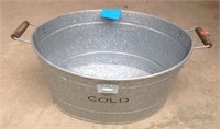 Cold drinks galvanized tub