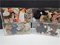 Lot of TY Beanie Babies in Containers