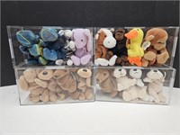 Lot of TY Beanie Babies in Containers