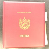 Cuba Stamps in album, mix of mint and used, sheets