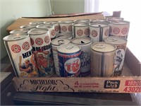 LOT OF VINTAGE BEER & SODA CANS