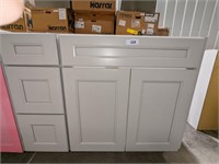 Light gray base cabinet - 42w x 21d x 35h