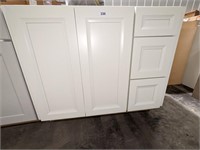 White base cabinet - 35h x 38.5w x 21d