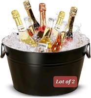 Lot of 2 Hidden Monday Large Champagne Bucket