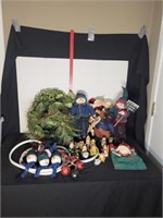 Christmas Decor: Wreaths, Nativity Figures