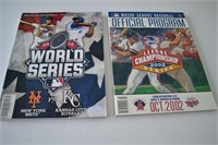 2015 World Series & 2002 Series Baseball Programs