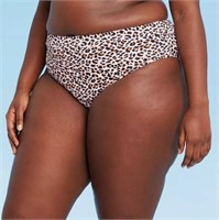 XHilaration Plus Ribbed High Leg High Waist Bikini