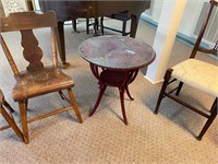 Round Glass Top Accent Table