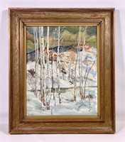 Terry Mitchell - Birch Trees, 16.5" x 21" sight