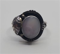 Mother of Pearl, Sterling Silver Ring