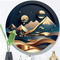 Abstract Wall Decor on Metal