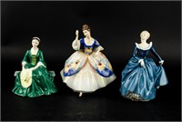 Lot Of 3 Royal Doulton Porcelain Figurines