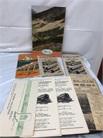 Group of Train Schedules & timetables 1940s