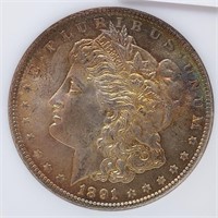 1891 $1 NGC MS 64