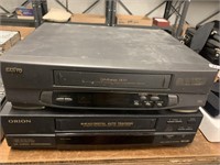 2 VCRS- SANYO, ORION