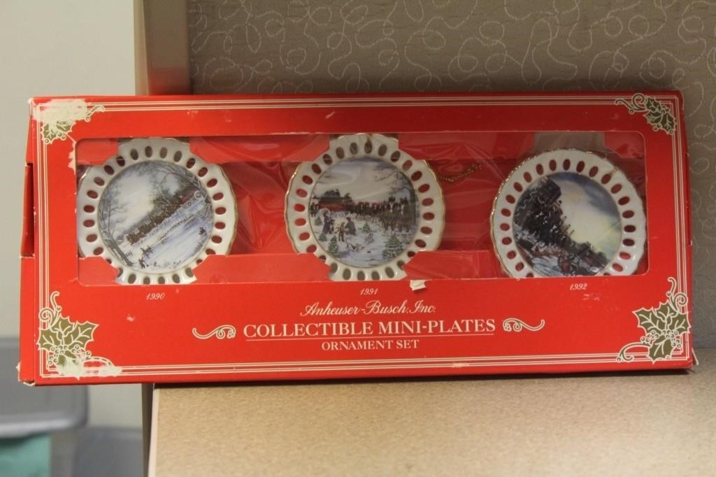 Anheuser-Busch Collectible Mini Plates