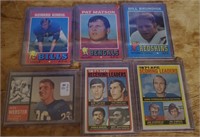 6 Vintage Football Cards