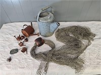 Decorative Watering cans & display net