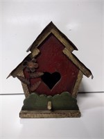 Wood and Metal Decorative Bird House