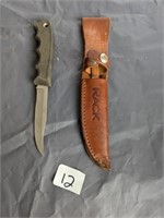 Vintage Western Rack R2- Fixed Blade with Sheath