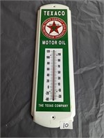 Texaco Motor Oil Sign Thermometer