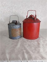 2 Vintage Oil/Gas Cans
