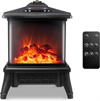 Electric Fireplace Heater with Remote 1500W
