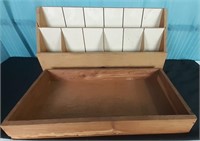 16'' Wood Tray And Table Top Organizer