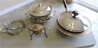 Silver Plate Serving Pieces, Warmer