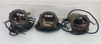 3 Swimming pool lights solid brass housing