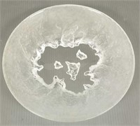 Hoya crystal art glass bowl 11 3/4" diam.