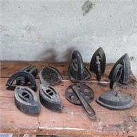 Antique Sad Irons, Irons & Trivets