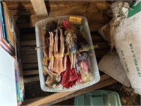 Tote of Barbie Dolls