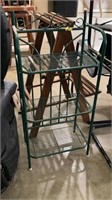 3 level metal rack